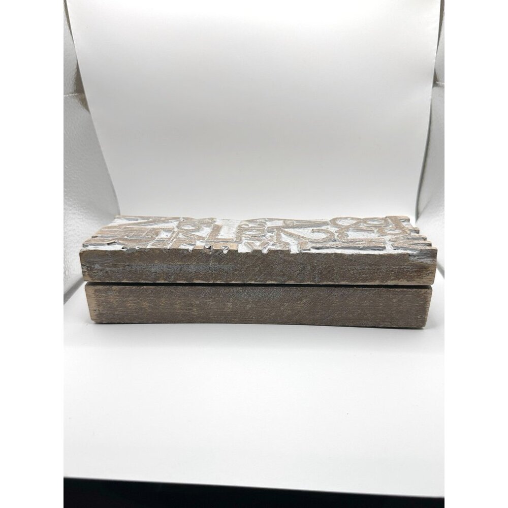 Mixed Font Letters Alphabet Box Trinket Box Rectangular - Picture 2 of 7